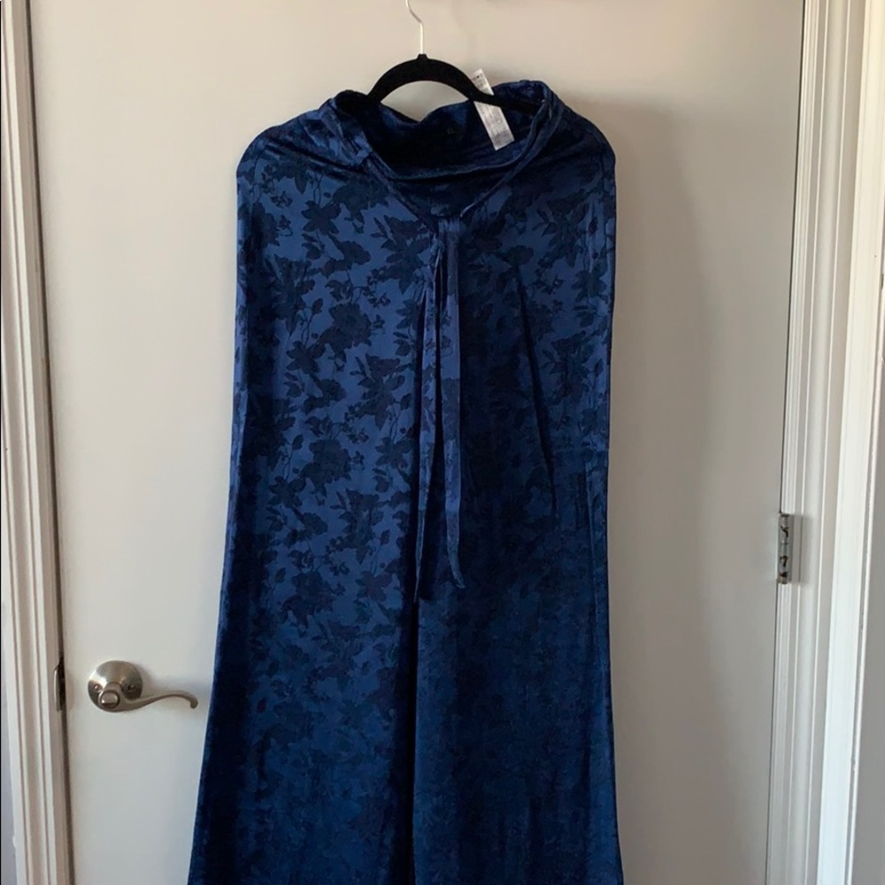 Satin Paisley Wide Leg pants